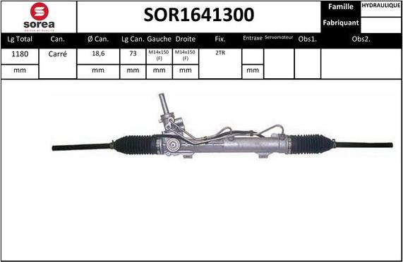 STARTCAR SOR1641300 - Рульовий механізм, рейка avtolavka.club