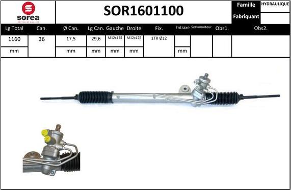 STARTCAR SOR1601100 - Рульовий механізм, рейка avtolavka.club