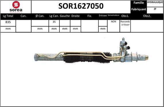STARTCAR SOR1627050 - Рульовий механізм, рейка avtolavka.club