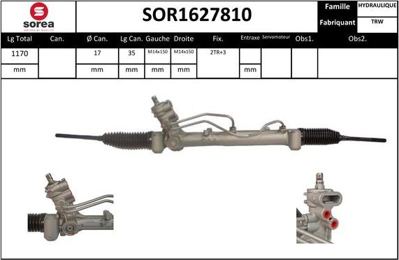 STARTCAR SOR1627810 - Рульовий механізм, рейка avtolavka.club