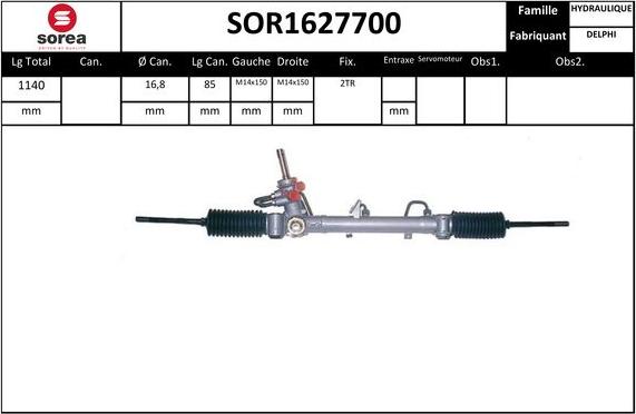 STARTCAR SOR1627700 - Рульовий механізм, рейка avtolavka.club