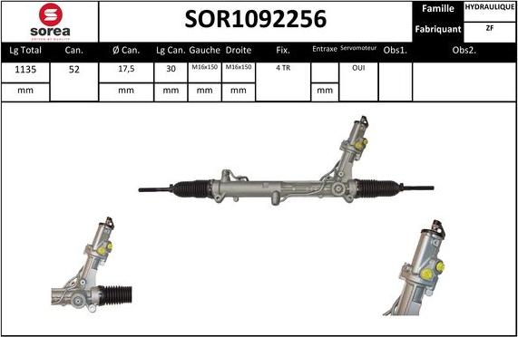 STARTCAR SOR1092256 - Рульовий механізм, рейка avtolavka.club