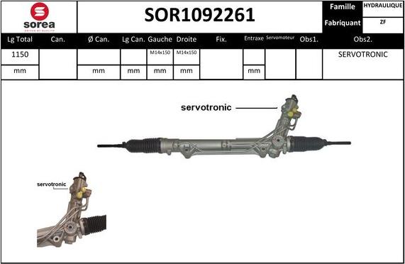 STARTCAR SOR1092261 - Рульовий механізм, рейка avtolavka.club