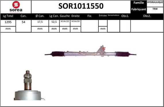 STARTCAR SOR1011550 - Рульовий механізм, рейка avtolavka.club