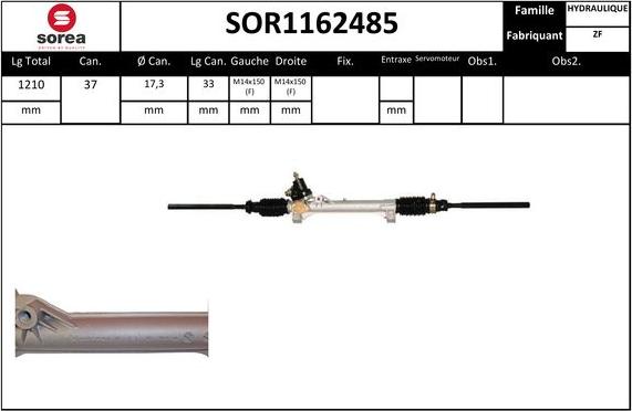 STARTCAR SOR1162485 - Рульовий механізм, рейка avtolavka.club