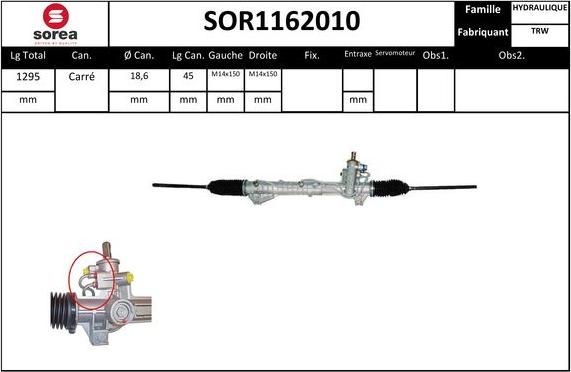 STARTCAR SOR1162010 - Рульовий механізм, рейка avtolavka.club