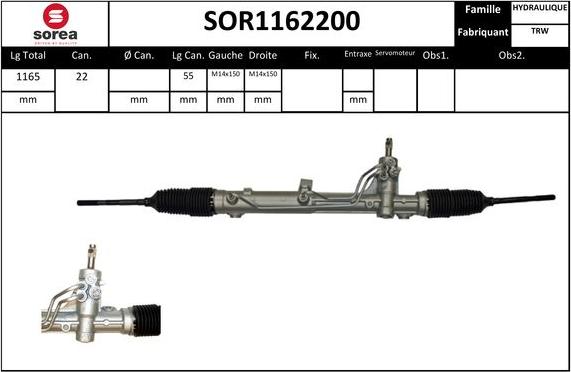 STARTCAR SOR1162200 - Рульовий механізм, рейка avtolavka.club