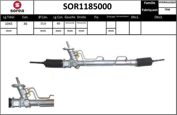 STARTCAR SOR1185000 - Рульовий механізм, рейка avtolavka.club