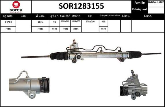 STARTCAR SOR1283155 - Рульовий механізм, рейка avtolavka.club