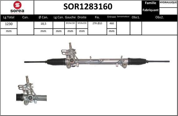 STARTCAR SOR1283160 - Рульовий механізм, рейка avtolavka.club