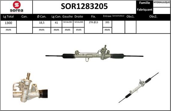 STARTCAR SOR1283205 - Рульовий механізм, рейка avtolavka.club