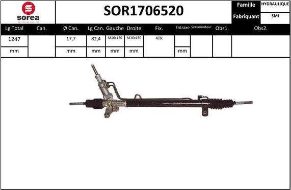 STARTCAR SOR1706520 - Рульовий механізм, рейка avtolavka.club