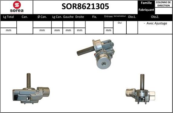 STARTCAR SOR8621305 - Рульова колонка avtolavka.club