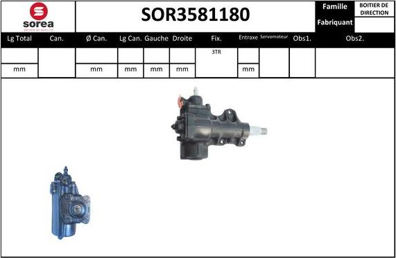 STARTCAR SOR3581180 - Рульовий механізм, рейка avtolavka.club