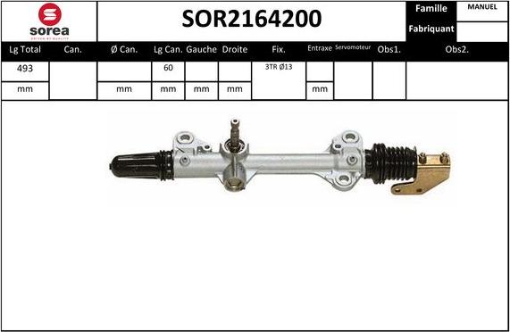 STARTCAR SOR2164200 - Рульовий механізм, рейка avtolavka.club