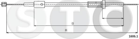 STC T481597 - Тросик замка капота avtolavka.club