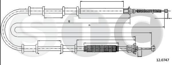 STC T481389 - Трос, гальмівна система avtolavka.club