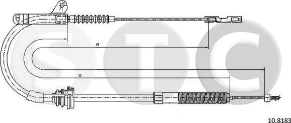 STC T483569 - Трос, гальмівна система avtolavka.club