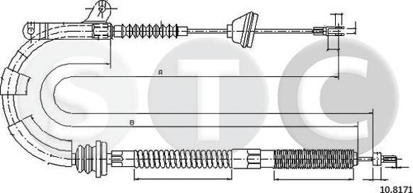 STC T483574 - Трос, гальмівна система avtolavka.club