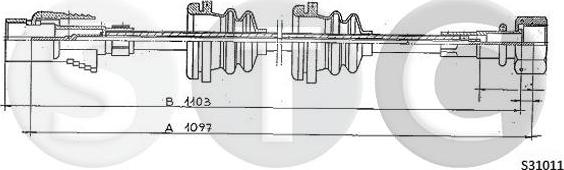 STC T483655 - Тросик спідометра avtolavka.club