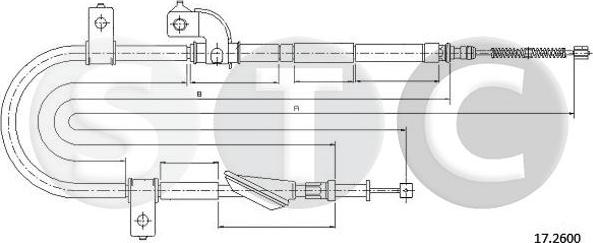 STC T483304 - Трос, гальмівна система avtolavka.club