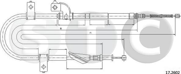 STC T483300 - Трос, гальмівна система avtolavka.club