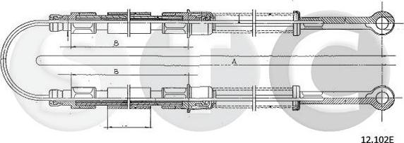 STC T483243 - Трос, гальмівна система avtolavka.club