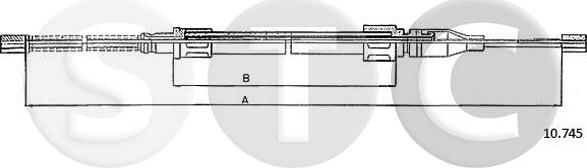 STC T483717 - Трос, гальмівна система avtolavka.club