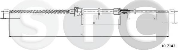 STC T483776 - Трос, гальмівна система avtolavka.club