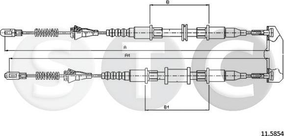 STC T482498 - Трос, гальмівна система avtolavka.club