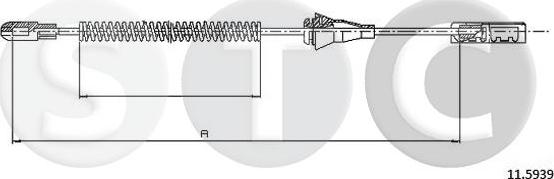 STC T482545 - Трос, гальмівна система avtolavka.club