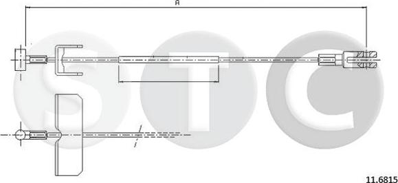 STC T482370 - Трос, гальмівна система avtolavka.club