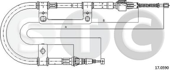 STC T482210 - Трос, гальмівна система avtolavka.club