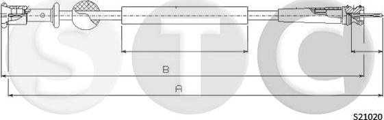 STC T482758 - Тросик спідометра avtolavka.club