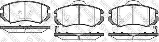 Stellox 964 002BL-SX - Гальмівні колодки, дискові гальма avtolavka.club