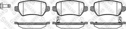 Stellox 968 002L-SX - Гальмівні колодки, дискові гальма avtolavka.club