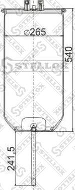 Stellox 90-49110-SX - Кожух пневматичної ресори avtolavka.club