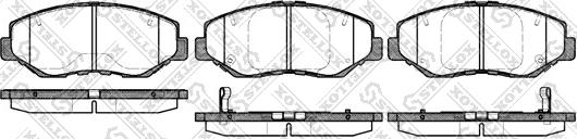 Stellox 910 000B-SX - Гальмівні колодки, дискові гальма avtolavka.club