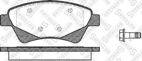 Stellox 987 020-SX - Гальмівні колодки, дискові гальма avtolavka.club