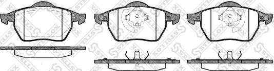 Stellox 401 020B-SX - Гальмівні колодки, дискові гальма avtolavka.club