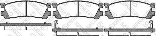 Stellox 410 002-SX - Гальмівні колодки, дискові гальма avtolavka.club