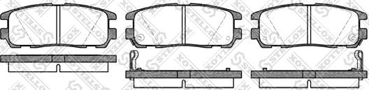 Stellox 437 002B-SX - Гальмівні колодки, дискові гальма avtolavka.club