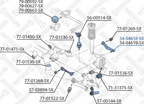 Stellox 54-04618-SX - Важіль незалежної підвіски колеса avtolavka.club