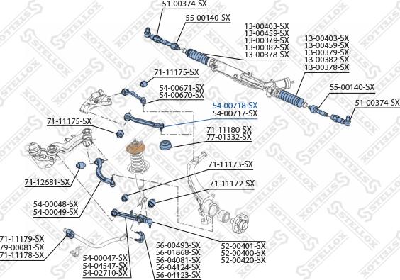 Stellox 54-00718-SX - Важіль незалежної підвіски колеса avtolavka.club