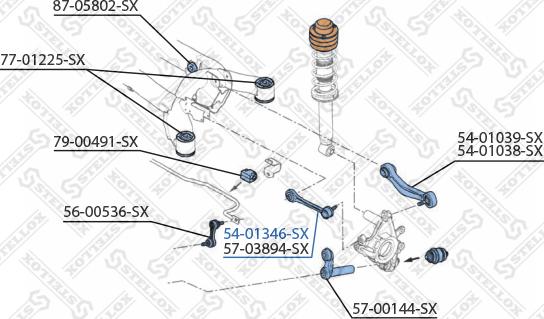 Stellox 54-01346-SX - Важіль незалежної підвіски колеса avtolavka.club