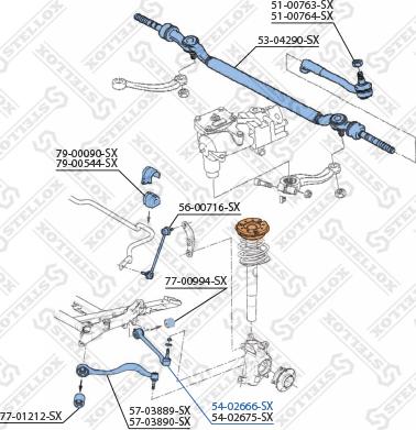 Stellox 54-02666-SX - Важіль незалежної підвіски колеса avtolavka.club