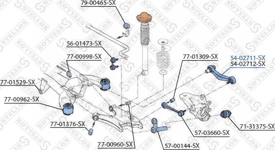 Stellox 54-02711-SX - Важіль незалежної підвіски колеса avtolavka.club