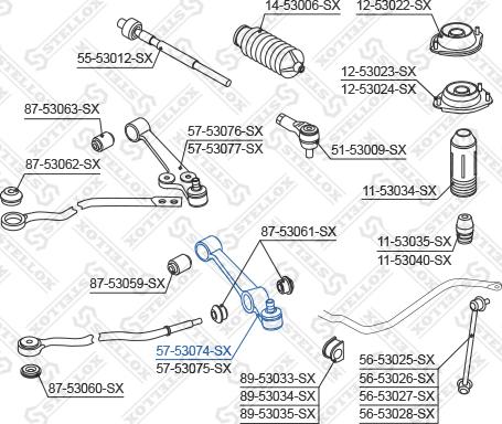 Stellox 57-53074-SX - Важіль незалежної підвіски колеса avtolavka.club