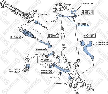 Stellox 57-00238-SX - Важіль незалежної підвіски колеса avtolavka.club