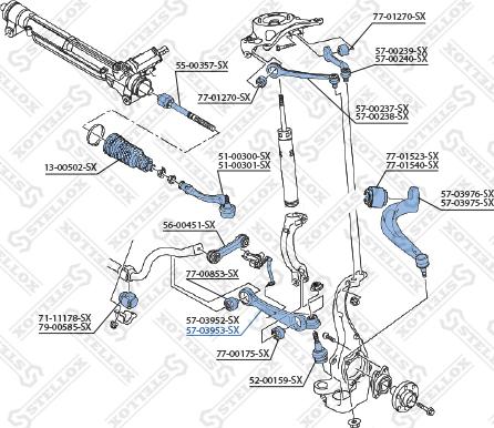 Stellox 57-03953-SX - Важіль незалежної підвіски колеса avtolavka.club